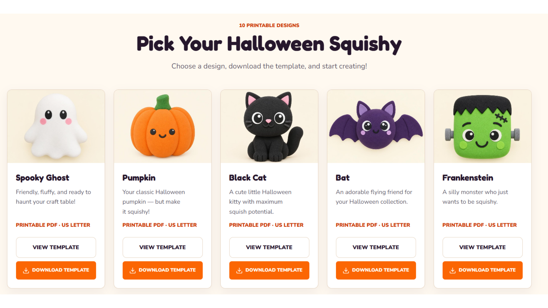 Halloween Squishy Workshop step by step method